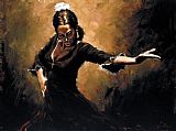 Flamenco Dancer Gitana painting